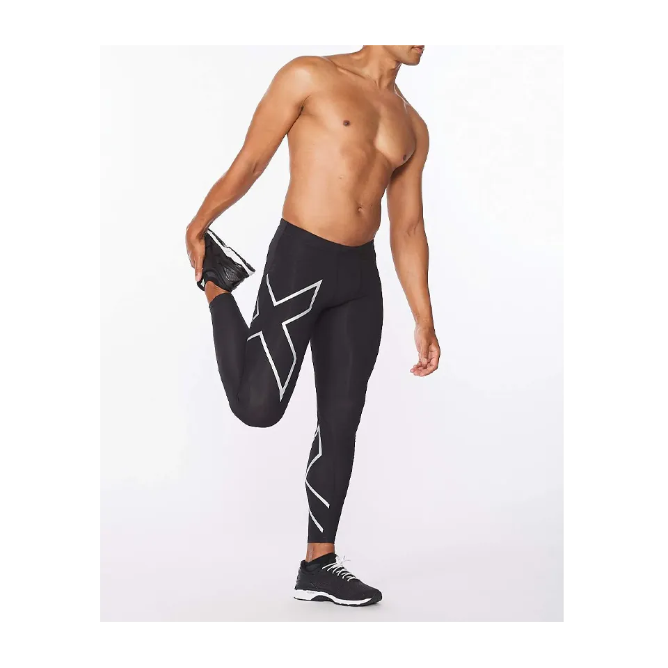 2XU Men's Core Compression Tights Black/Silver