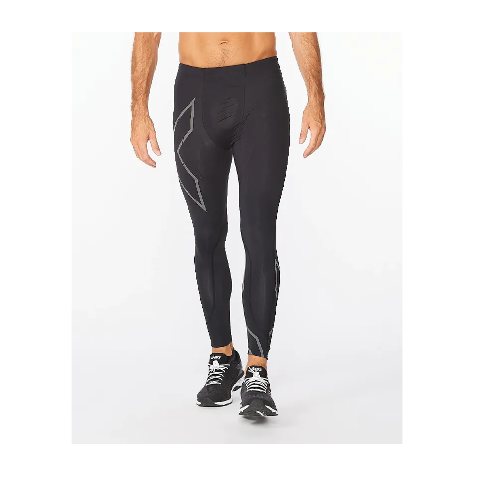 2XU Men's Light Speed Compression Tights Black/Black Reflective