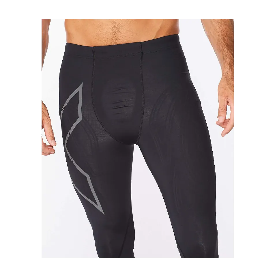 2XU Men's Light Speed Compression Tights Black/Black Reflective