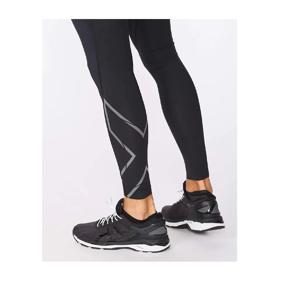 2XU Men's Light Speed Compression Tights Black/Black Reflective