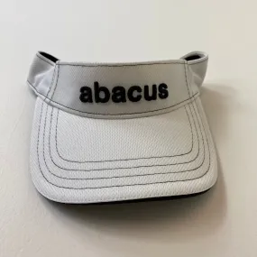 Abacus Mens Track Stretch Visor - WHITE