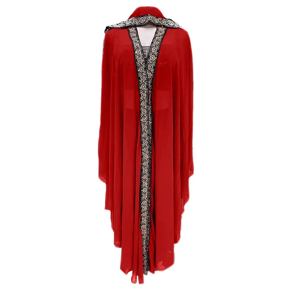 Abaya Morocco Kaftan Dubai Hooded Maxi Dress for Muslim Women