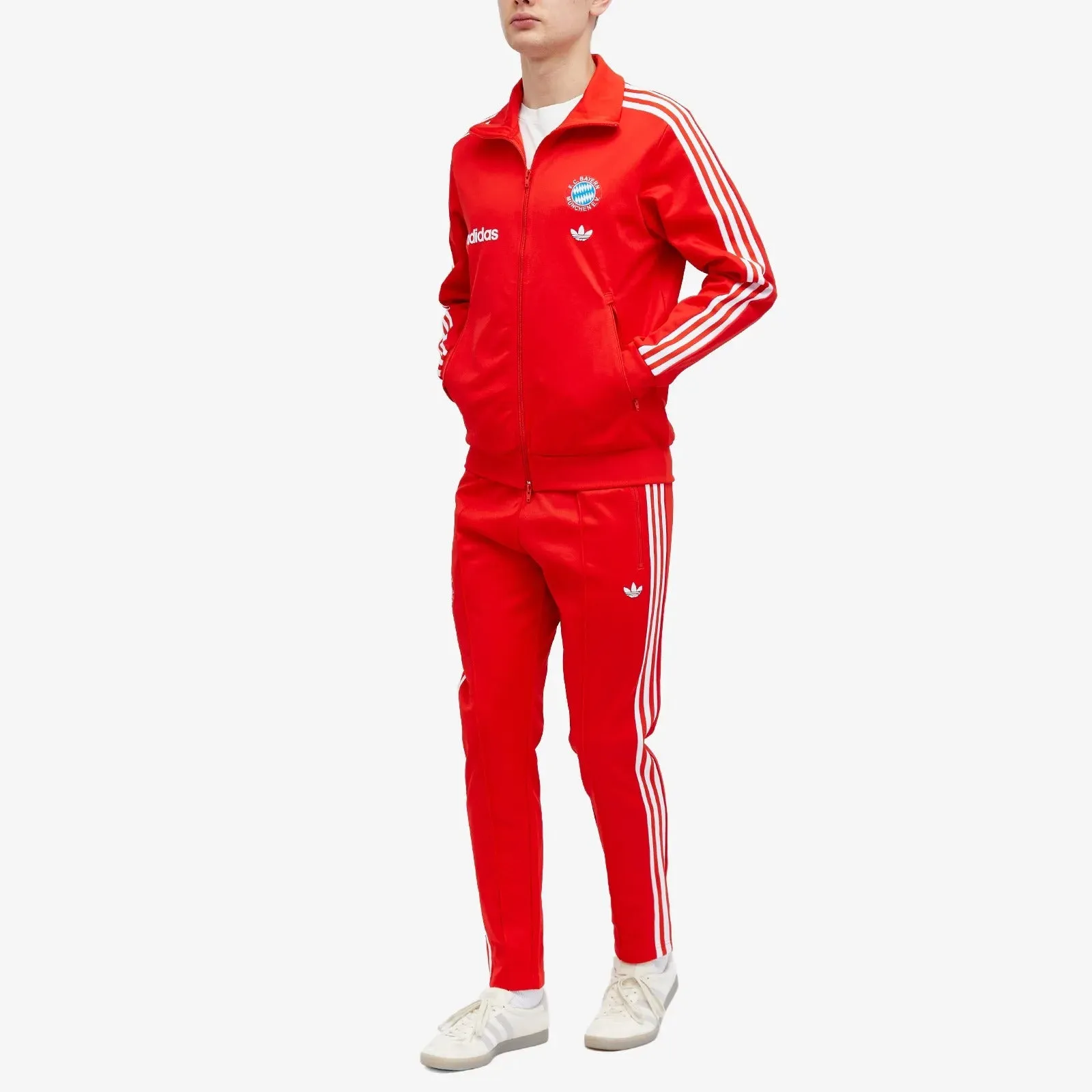 Adidas FC Bayern Munich OG Beckenbauer Track Pants, Red/White