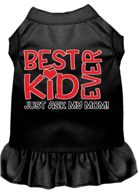 Ask My Mom Screen Print Dog Dress Black Sm (10)