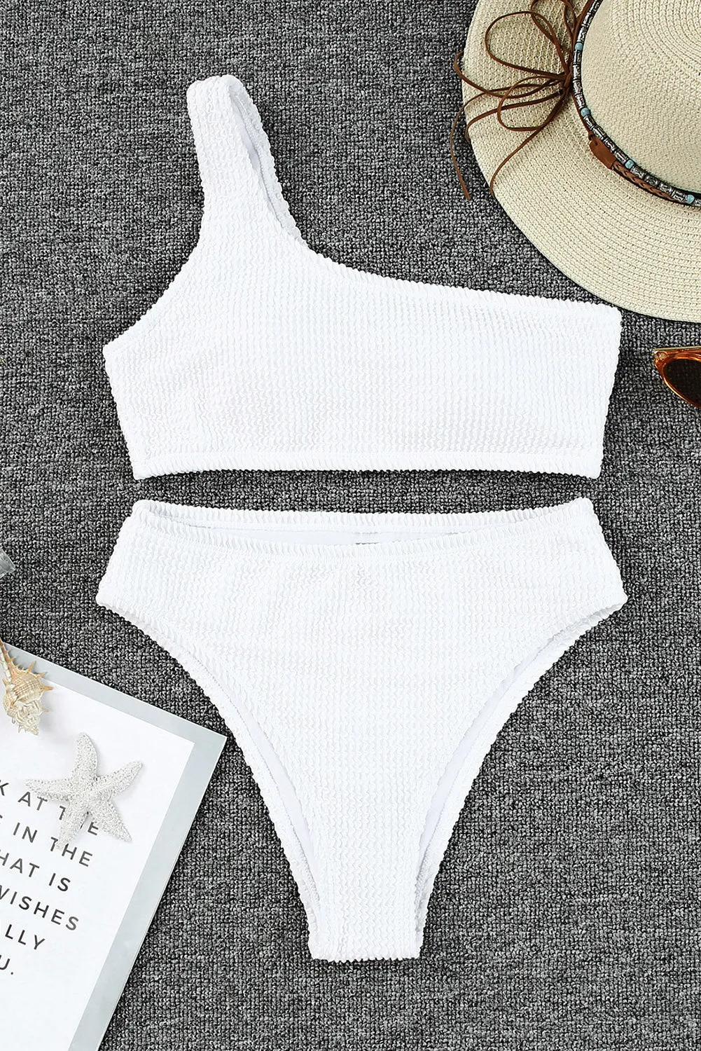 Asymmetric One Shoulder Bikini Swimsuit