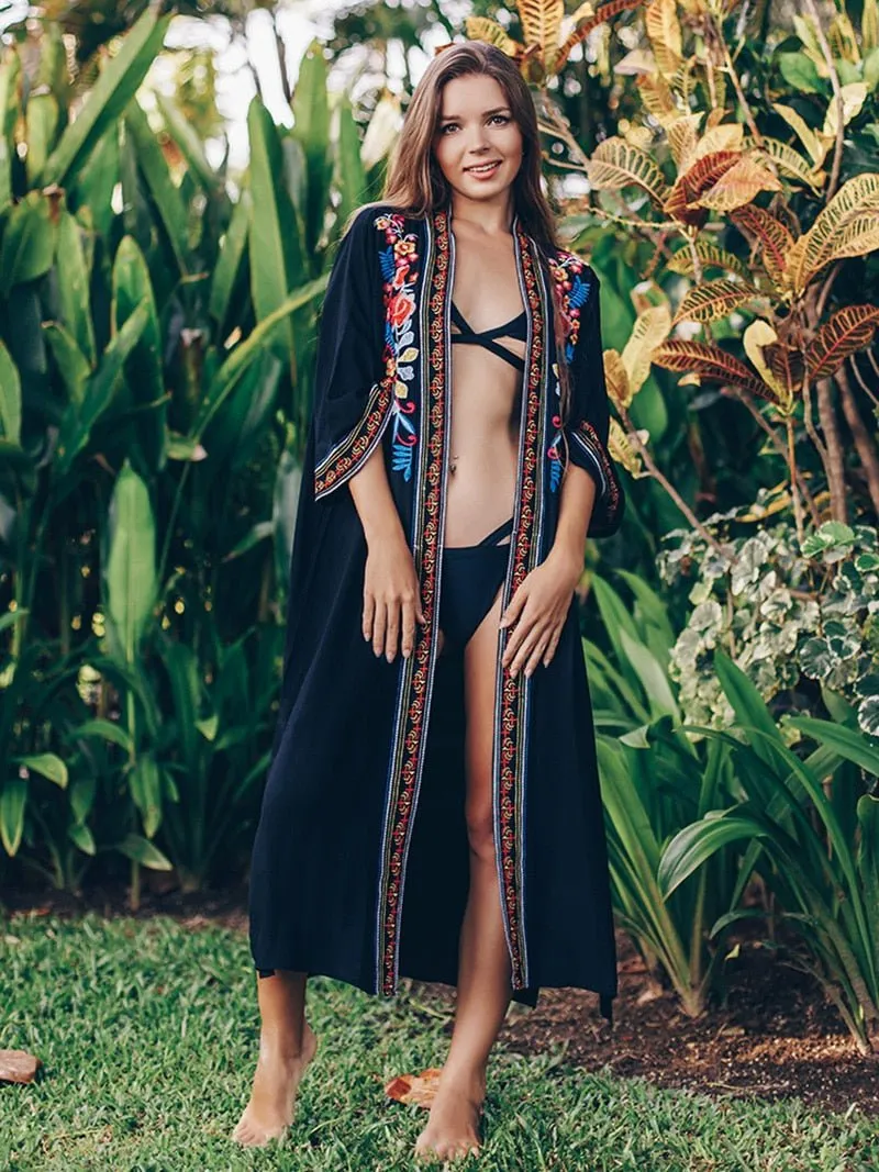 Bali Bliss Beach Kimono Cover Up