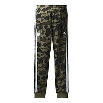 Bape x adidas originals Track Pants 'Camouflage', green