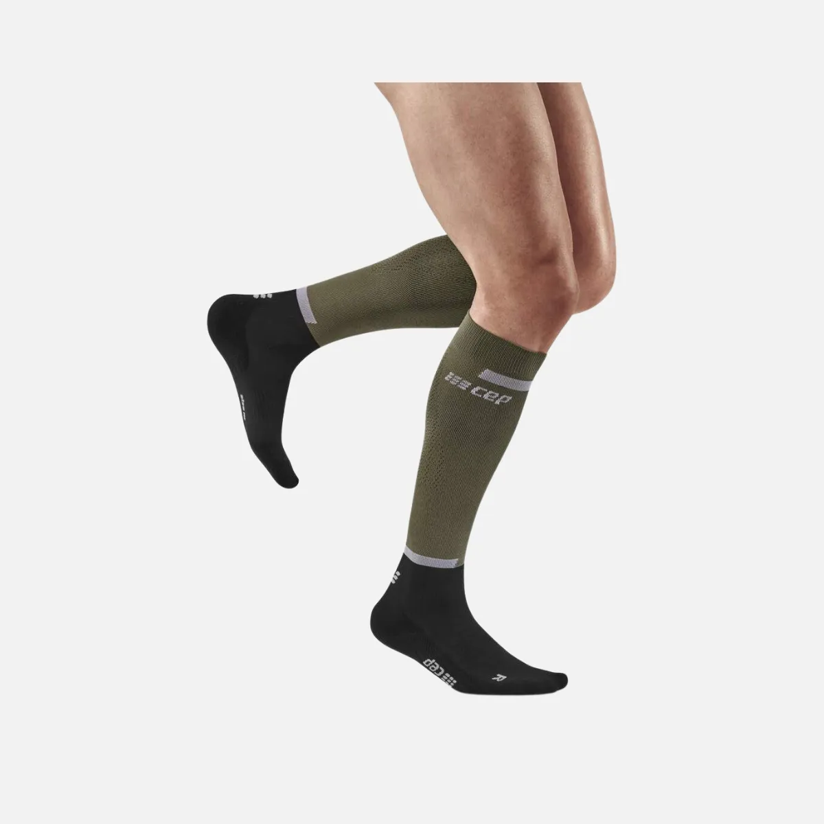 Cep The Run Compression 4.0 Men's Tall Socks -Olive/Black