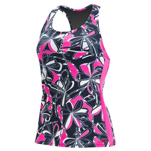 Dolfin Aquashape Knotty Flowers Racerback Tankini Top