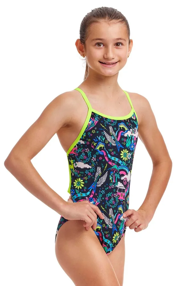 GIRL'S HIPPY DIPPY SINGLE STRAP ONE PIECE