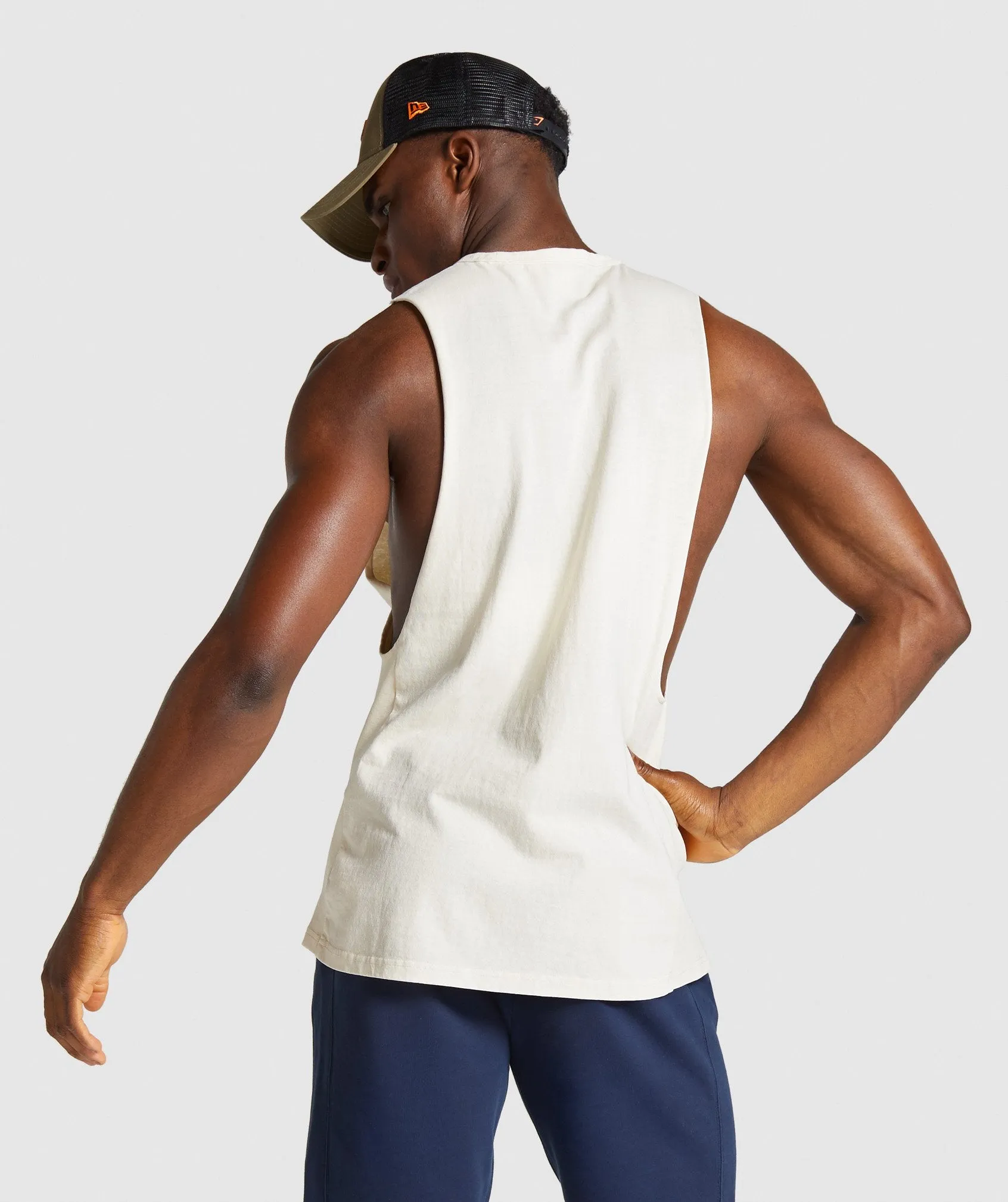 Gymshark Track Tank - White