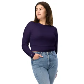 Humble Sportswear™ Deep Purple Compression Crop Top