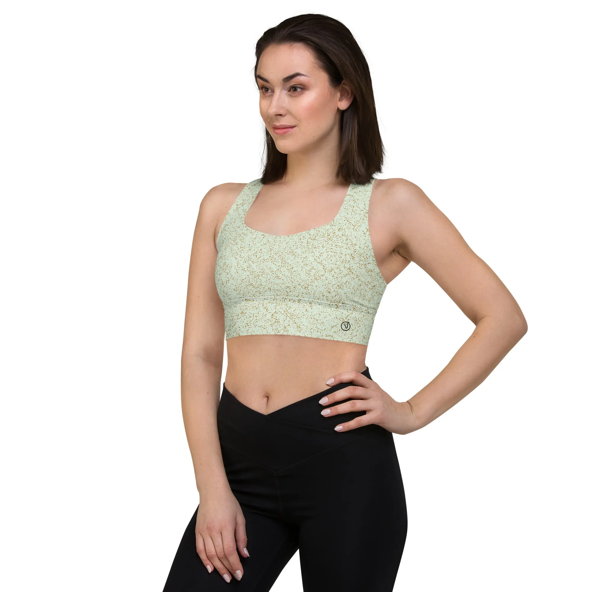 Humble Sportswear™ Motley Green Compression Sports Bra