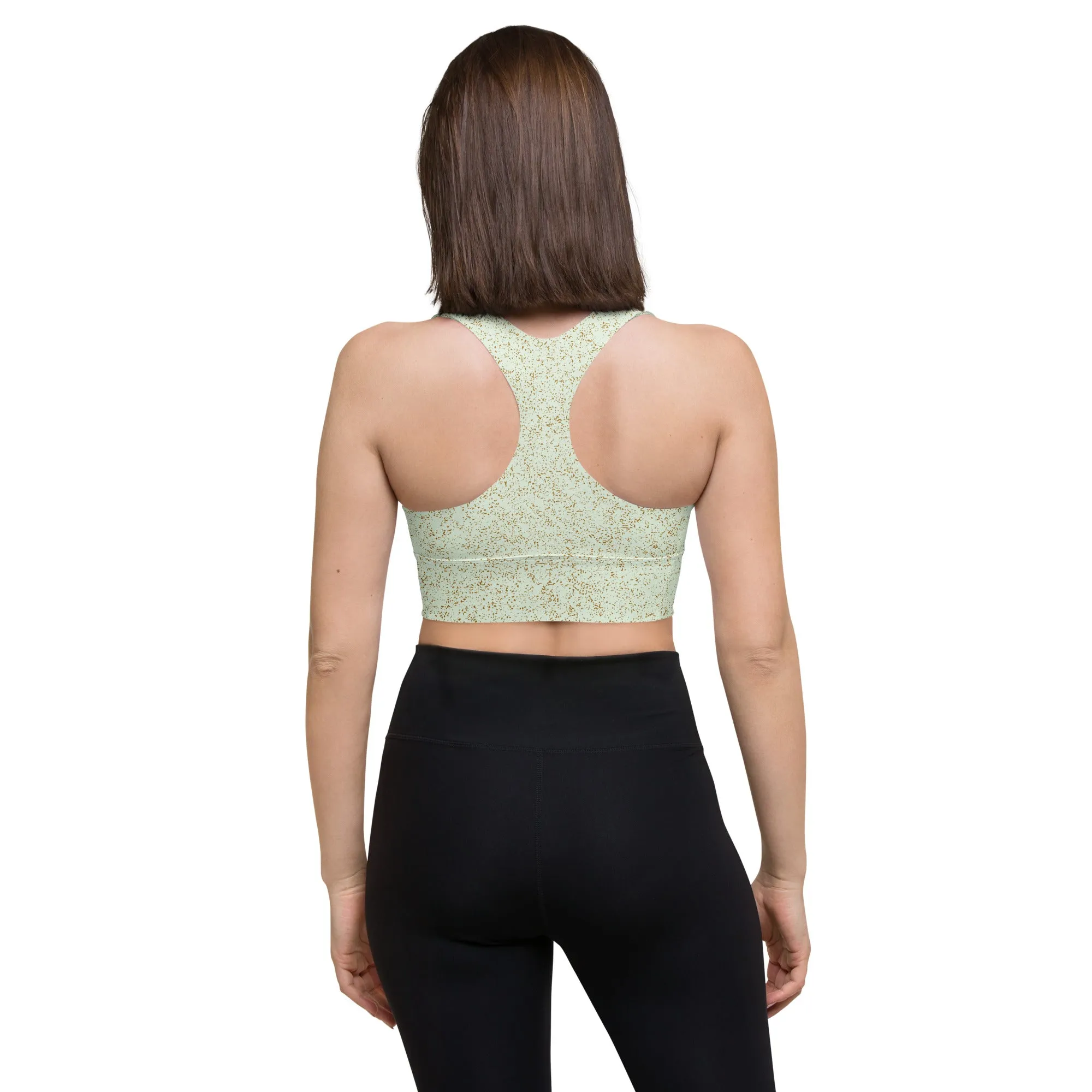 Humble Sportswear™ Motley Green Compression Sports Bra