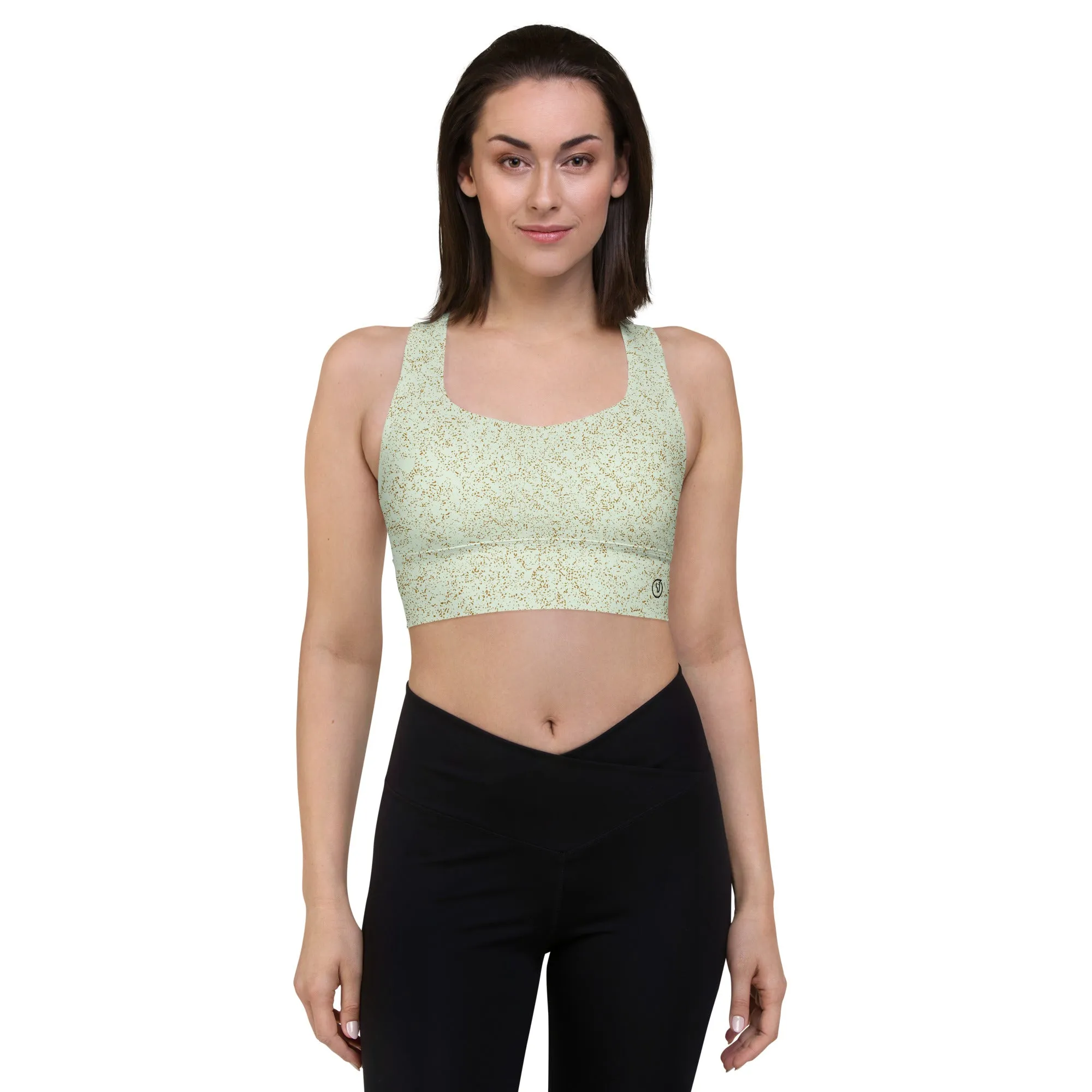 Humble Sportswear™ Motley Green Compression Sports Bra