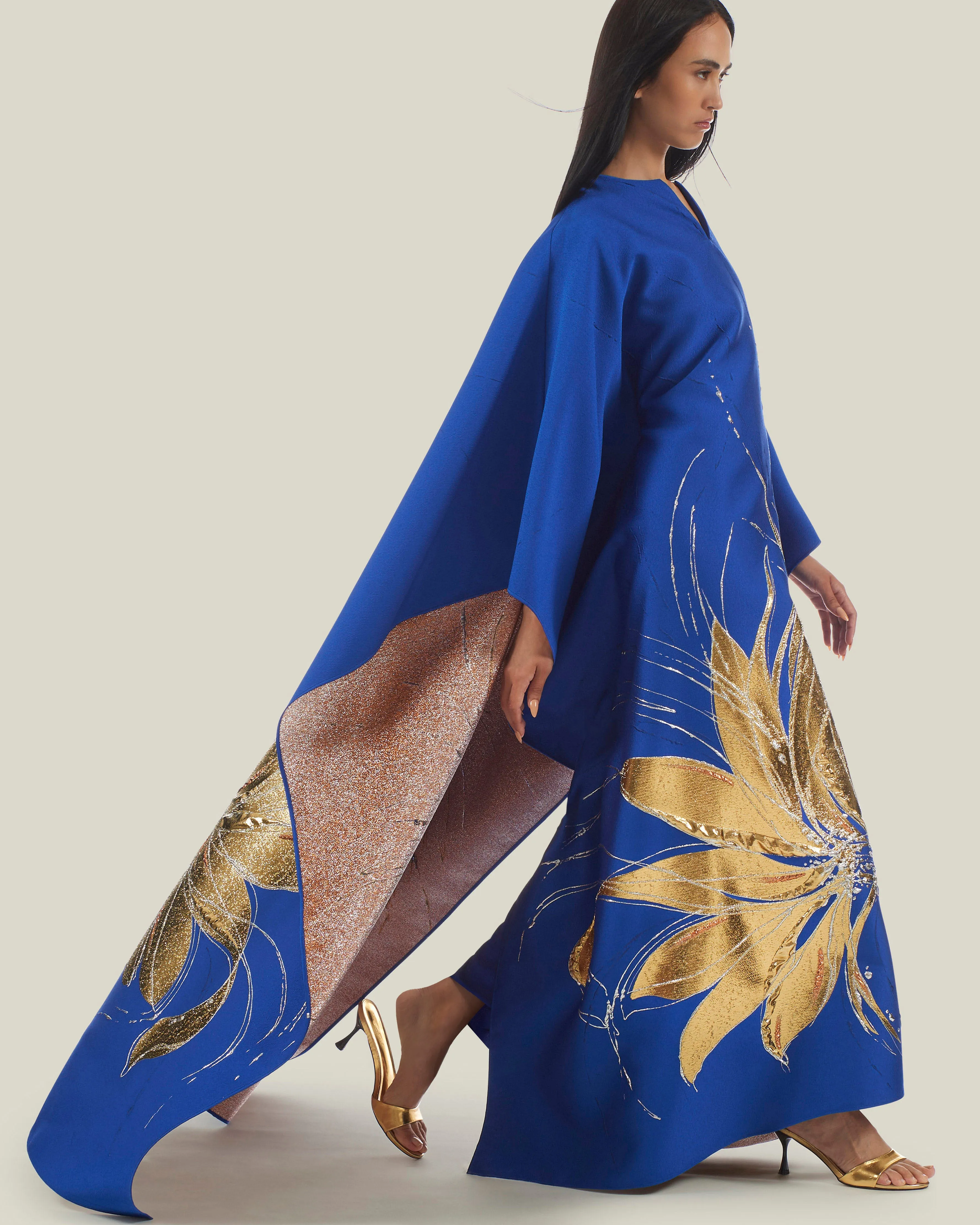 Iman Kaftan in Royal Blue