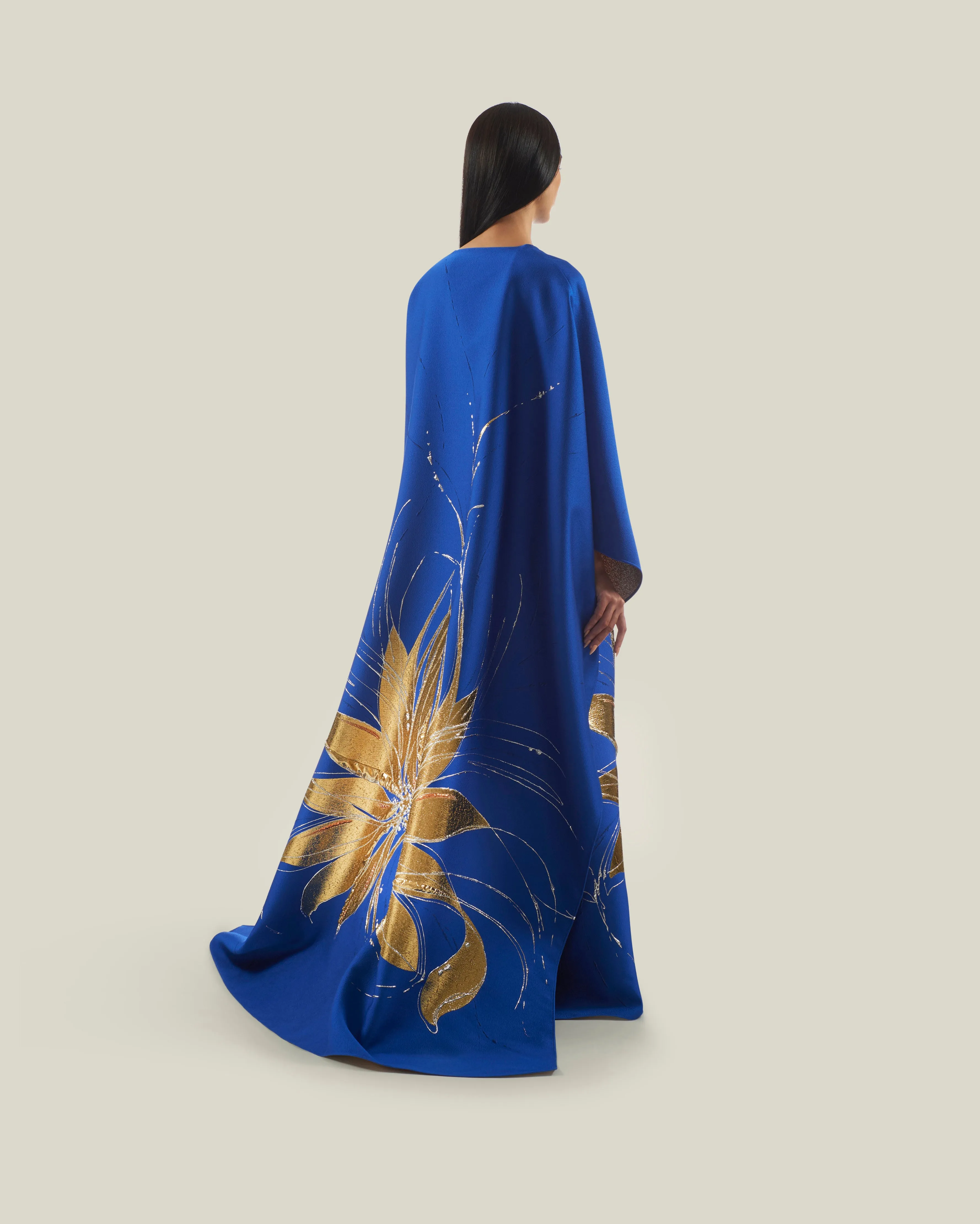 Iman Kaftan in Royal Blue