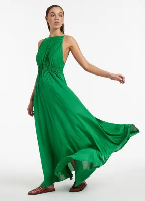 Jetset Backless Maxi Dress - Green