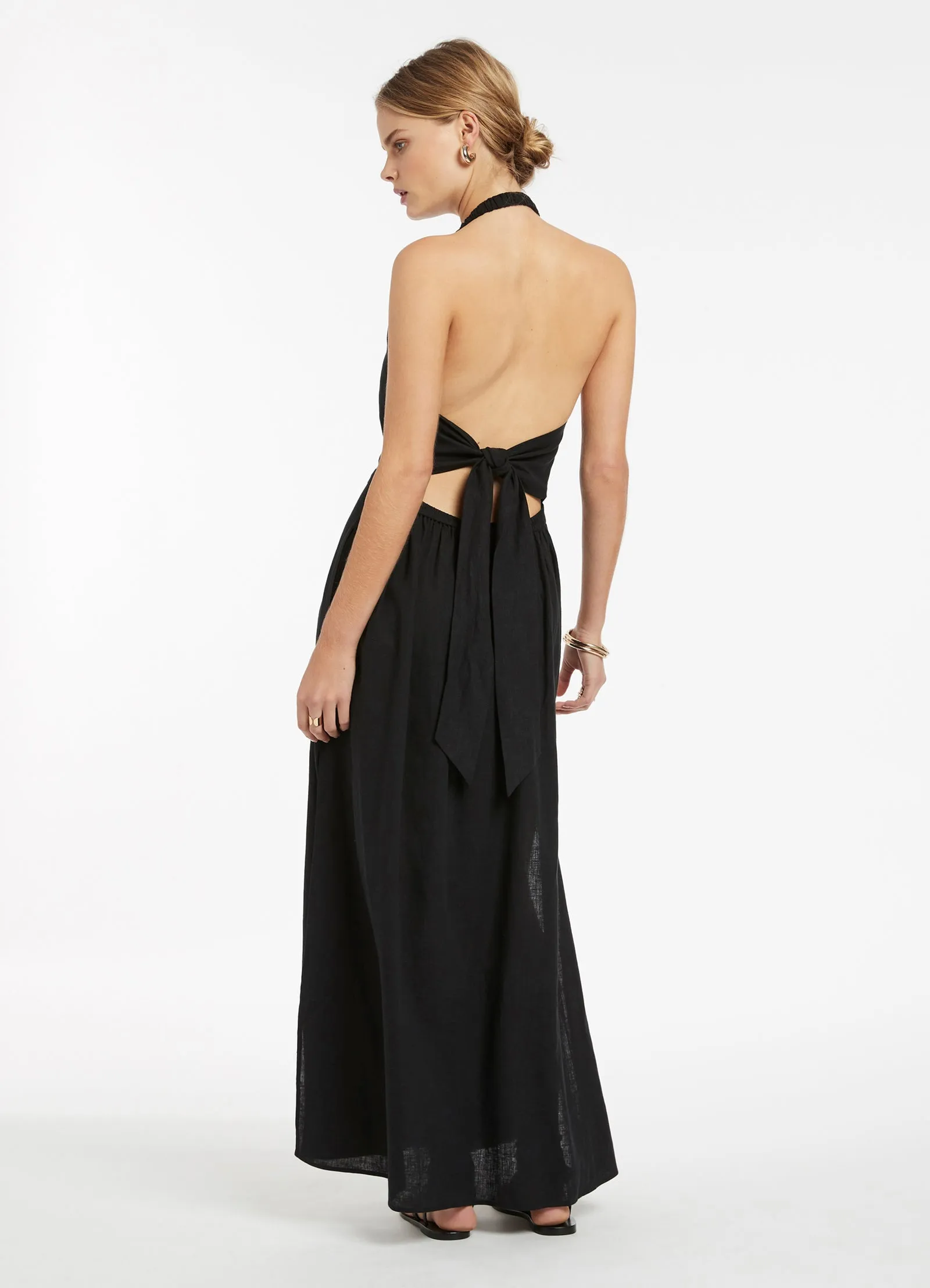 Jetset Halter Dress - Black