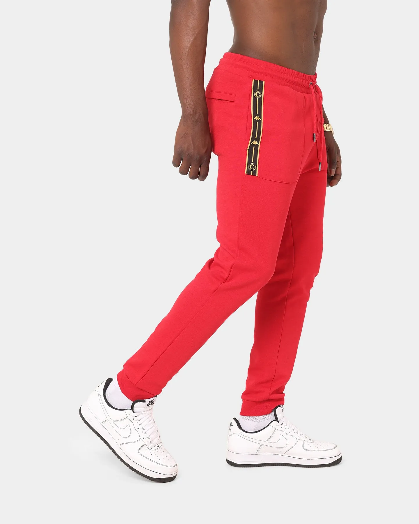 Kappa Kappa X Culture Kings Authentic Phex Track Pants Red/Gold