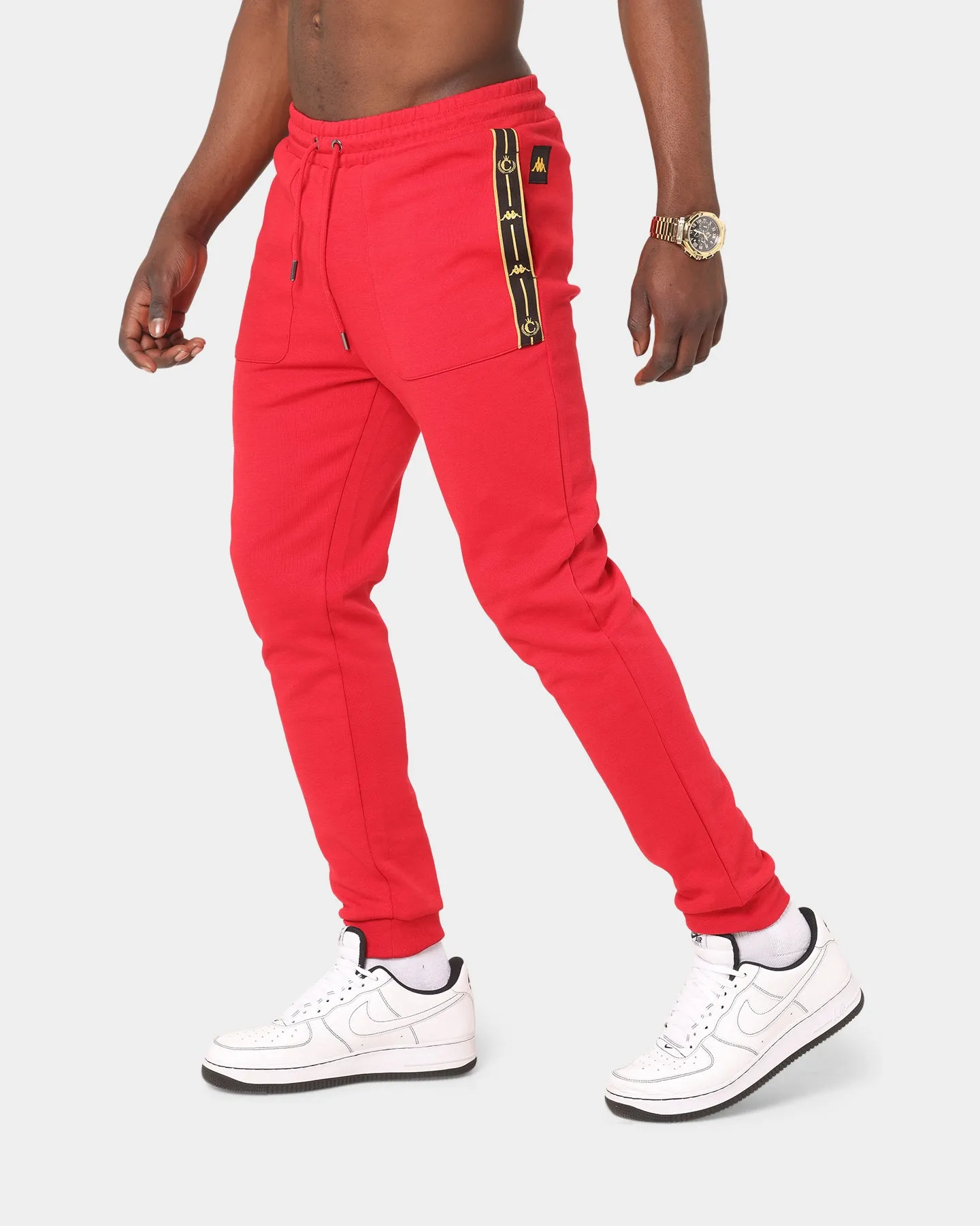 Kappa Kappa X Culture Kings Authentic Phex Track Pants Red/Gold