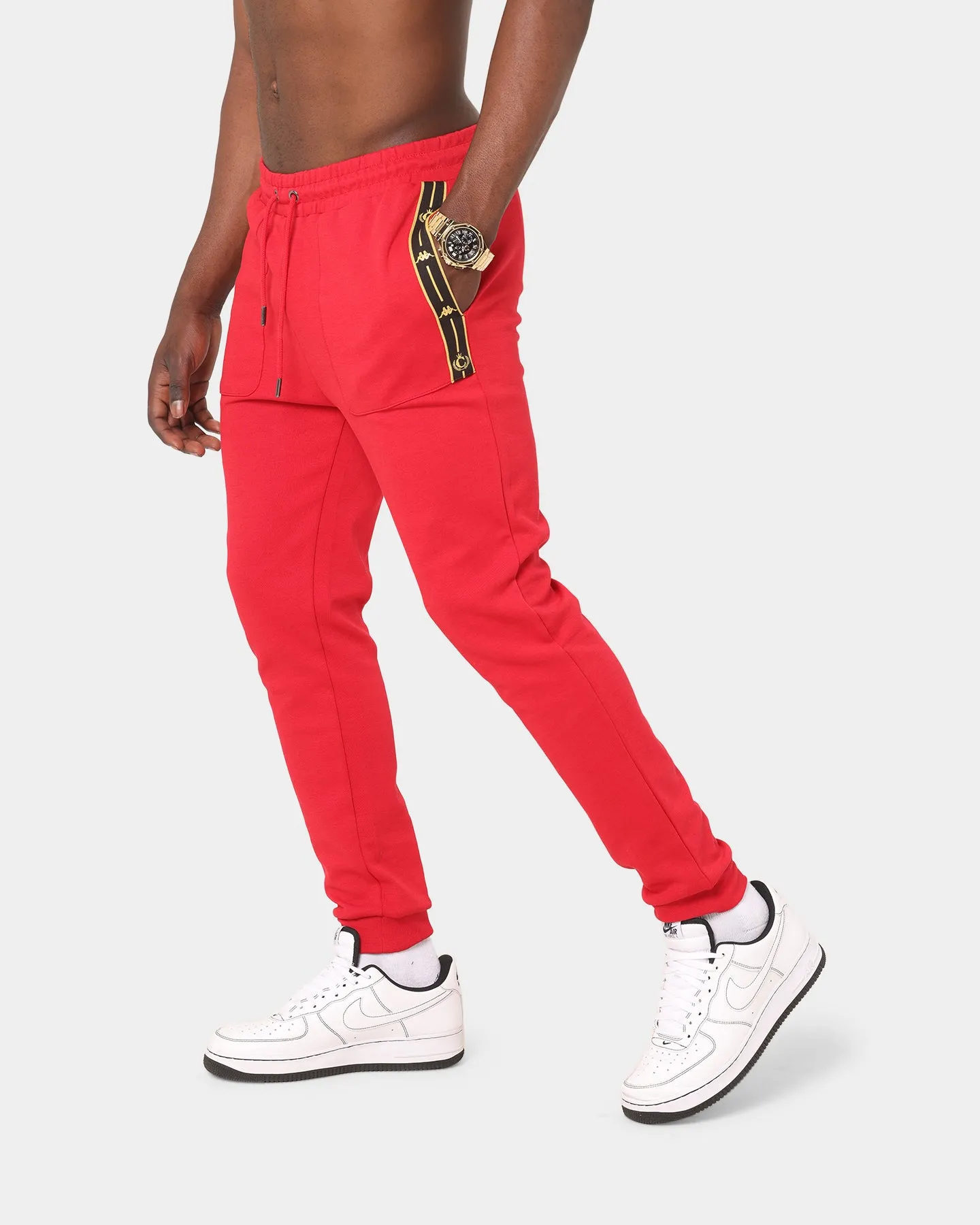 Kappa Kappa X Culture Kings Authentic Phex Track Pants Red/Gold