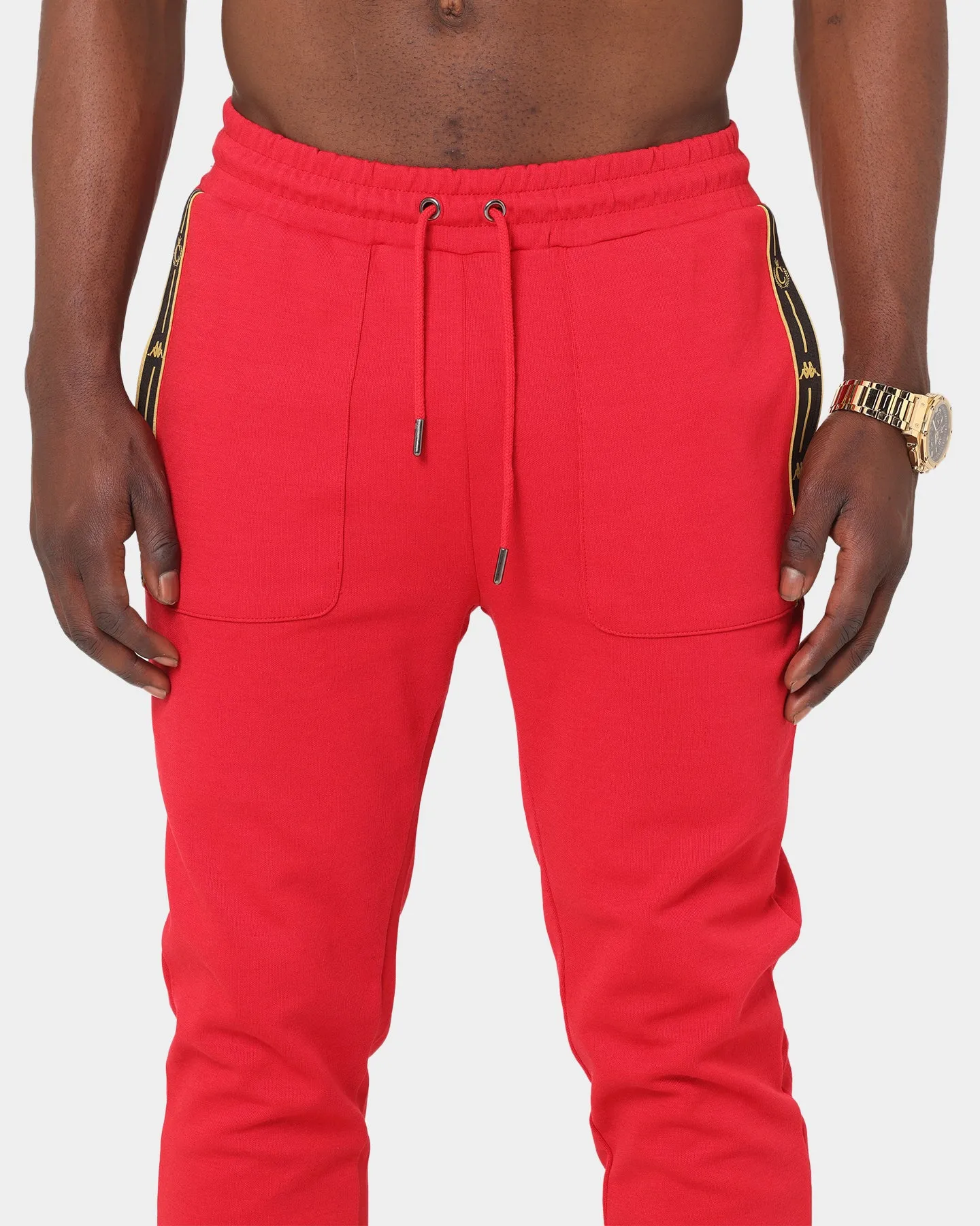 Kappa Kappa X Culture Kings Authentic Phex Track Pants Red/Gold