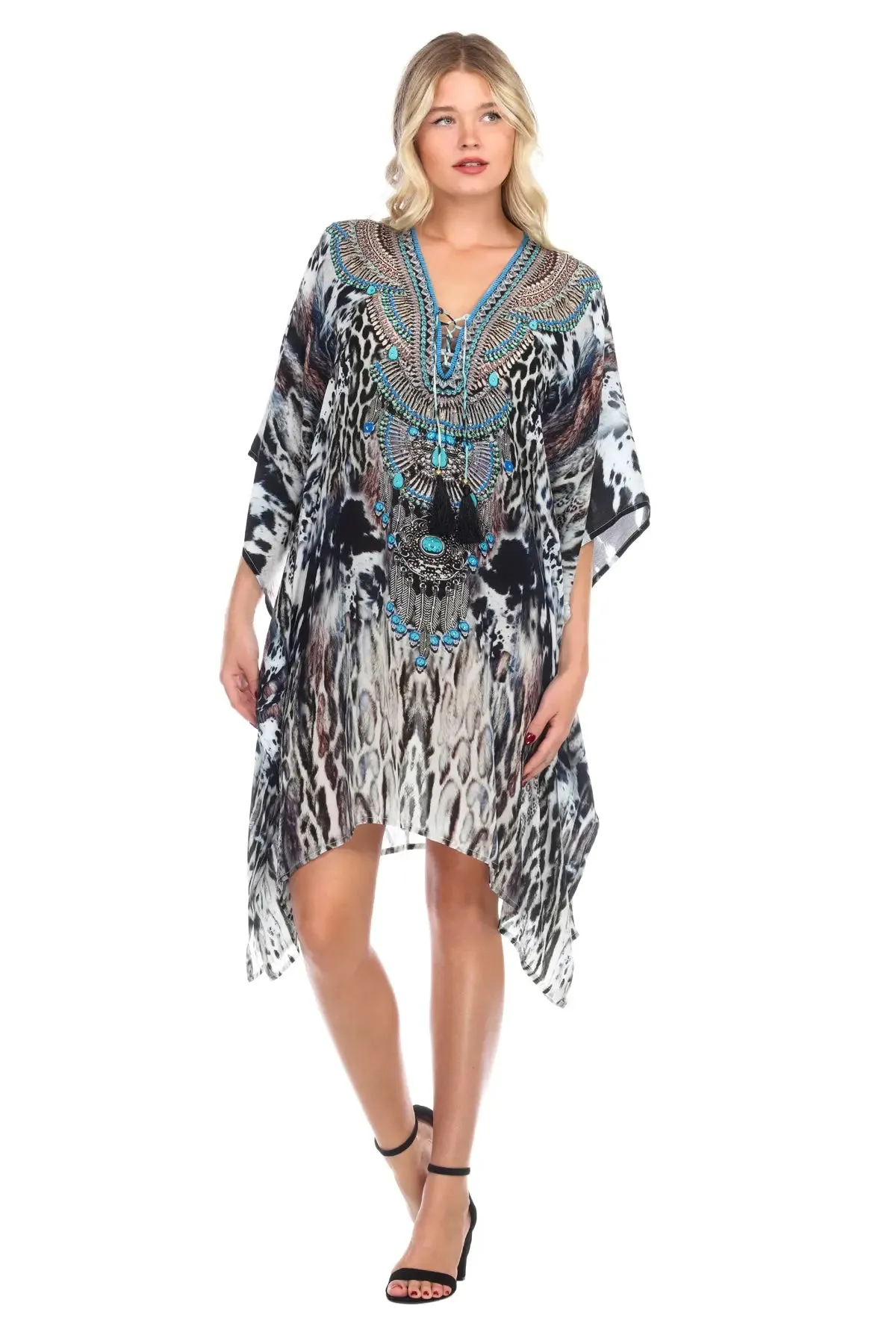 Luxury Caftans, Embellished Caftans, with matching swimwear, bikinis and maxi dresses