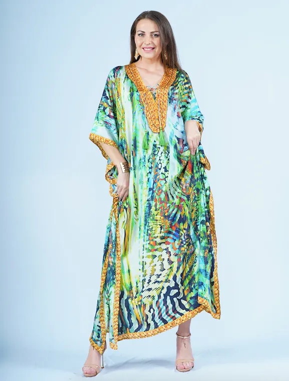 Maxi Kaftan- Deep Amazon