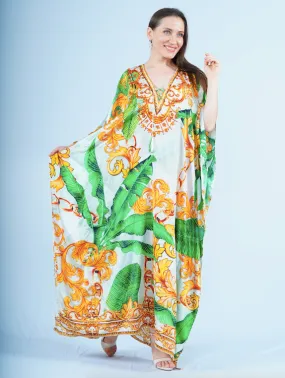 Maxi Kaftan- Palm Gold