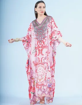 Maxi Kaftan- Vintage Foulard