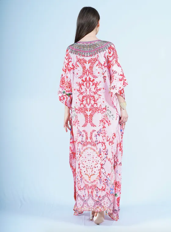 Maxi Kaftan- Vintage Foulard