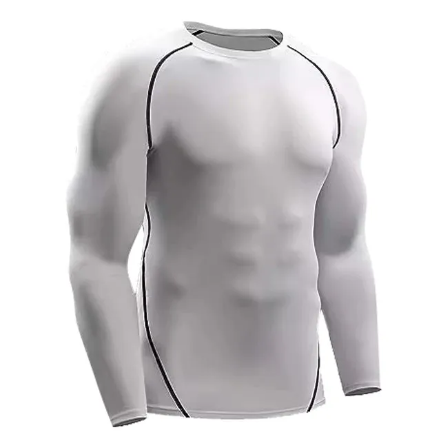 Men’s Elastic Long Sleeve Compression T Shirt