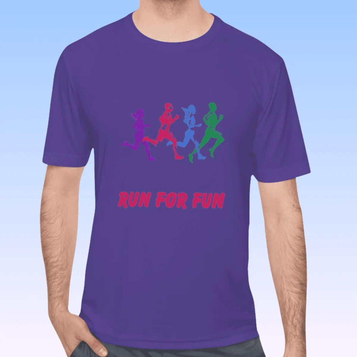 Men's Run For Fun Moisture Wicking Tee