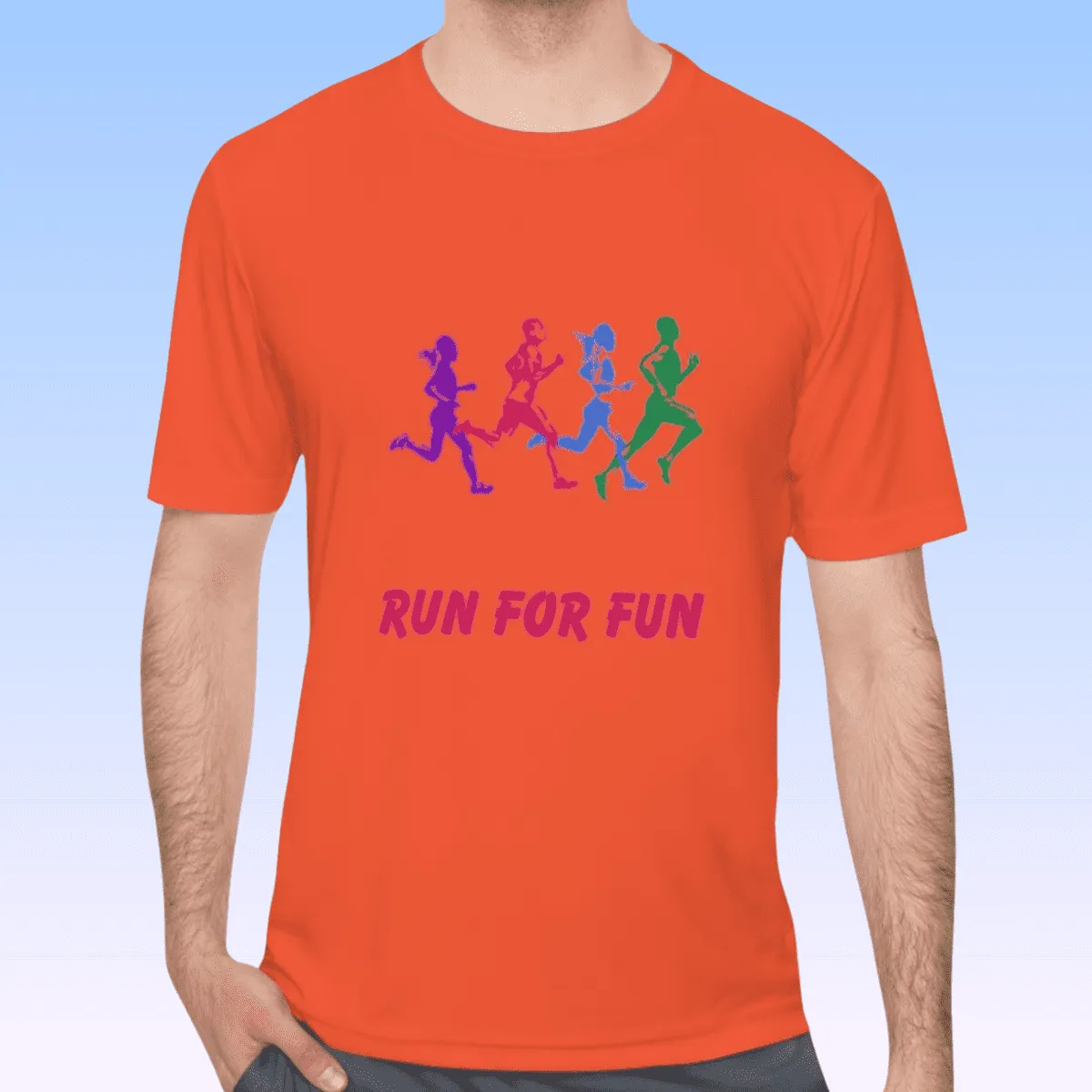 Men's Run For Fun Moisture Wicking Tee