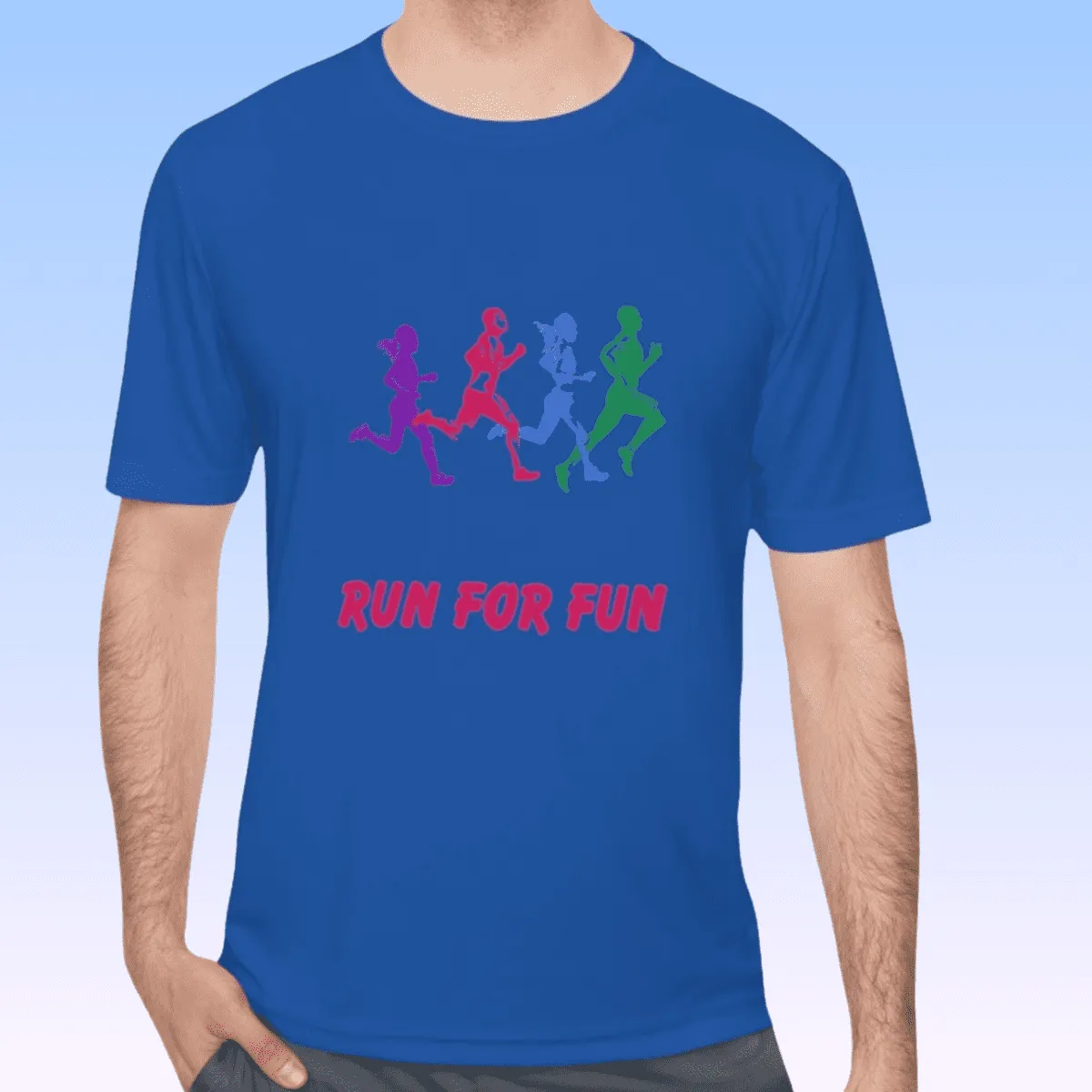 Men's Run For Fun Moisture Wicking Tee