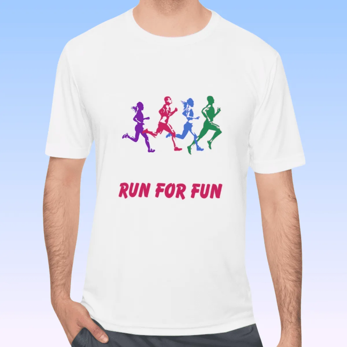 Men's Run For Fun Moisture Wicking Tee