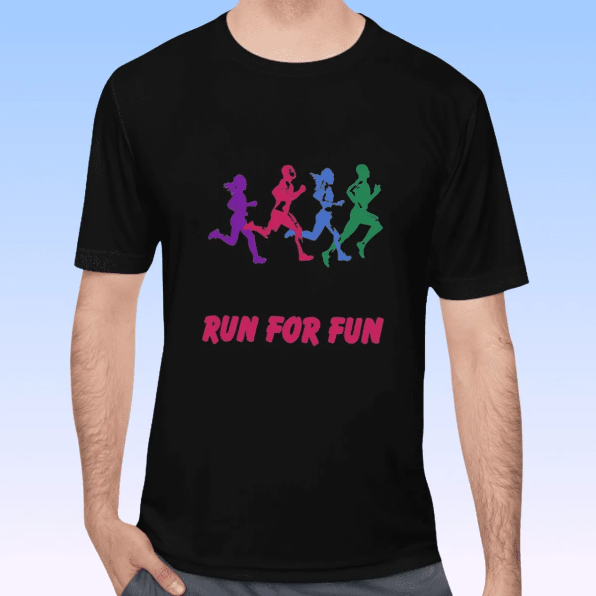 Men's Run For Fun Moisture Wicking Tee