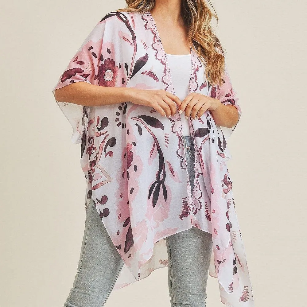 MS0225 Bohemian Pattern Summer Beach Kimono