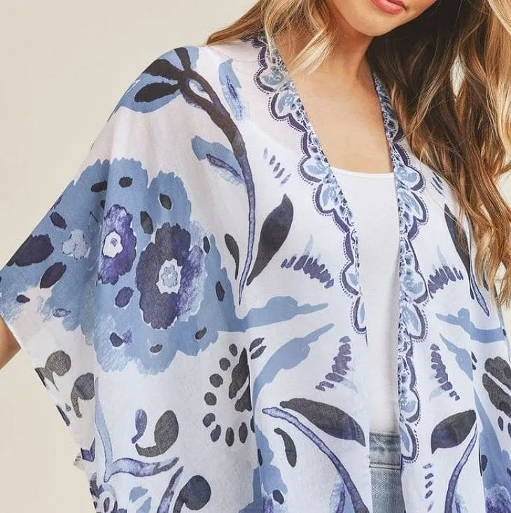 MS0225 Bohemian Pattern Summer Beach Kimono