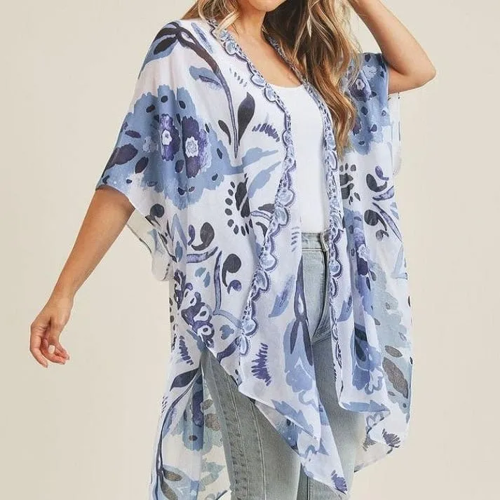 MS0225 Bohemian Pattern Summer Beach Kimono