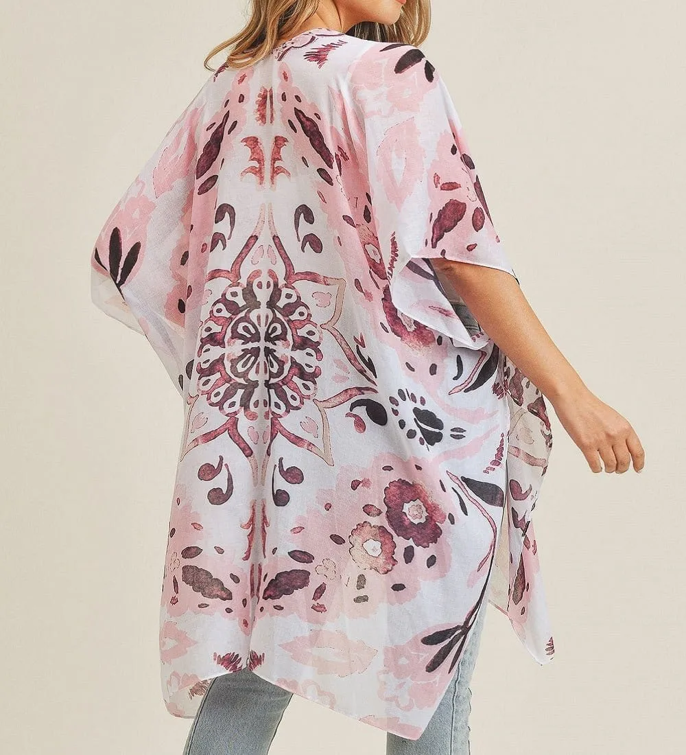 MS0225 Bohemian Pattern Summer Beach Kimono