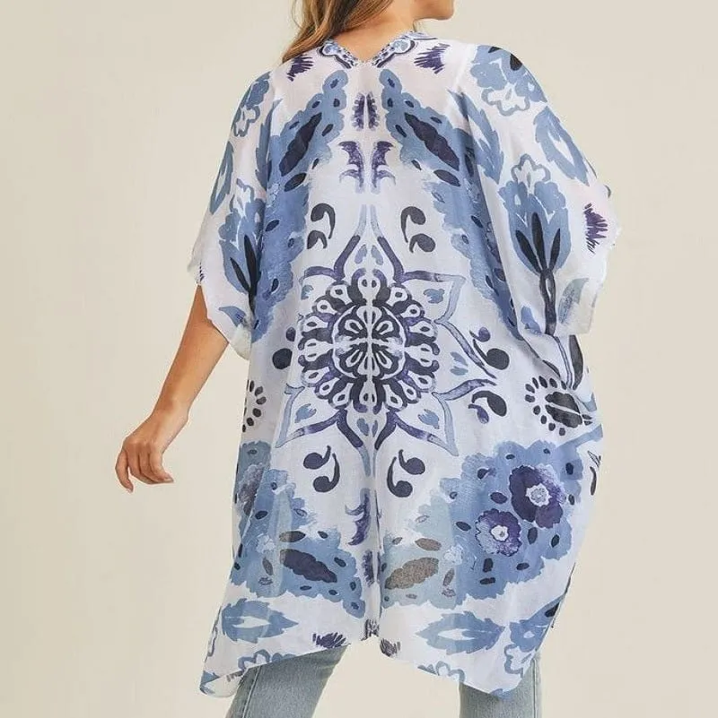 MS0225 Bohemian Pattern Summer Beach Kimono