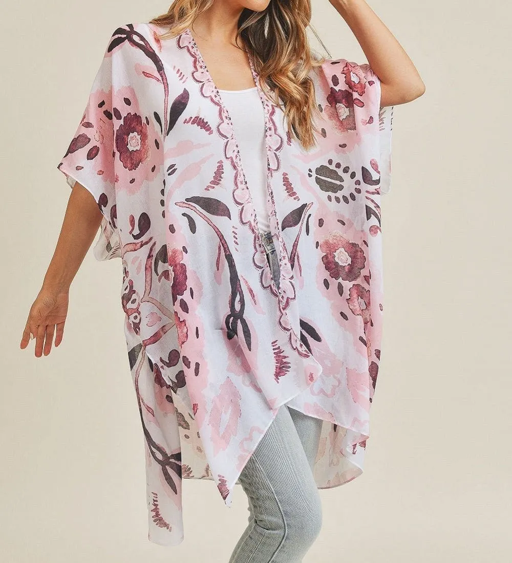 MS0225 Bohemian Pattern Summer Beach Kimono