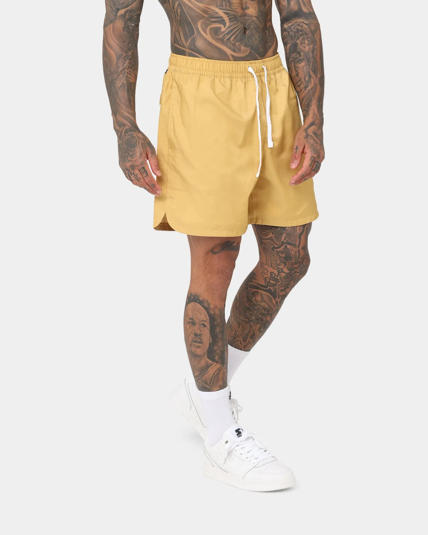 Nike Club Woven Lined Flow Shorts Wheat Gold/White