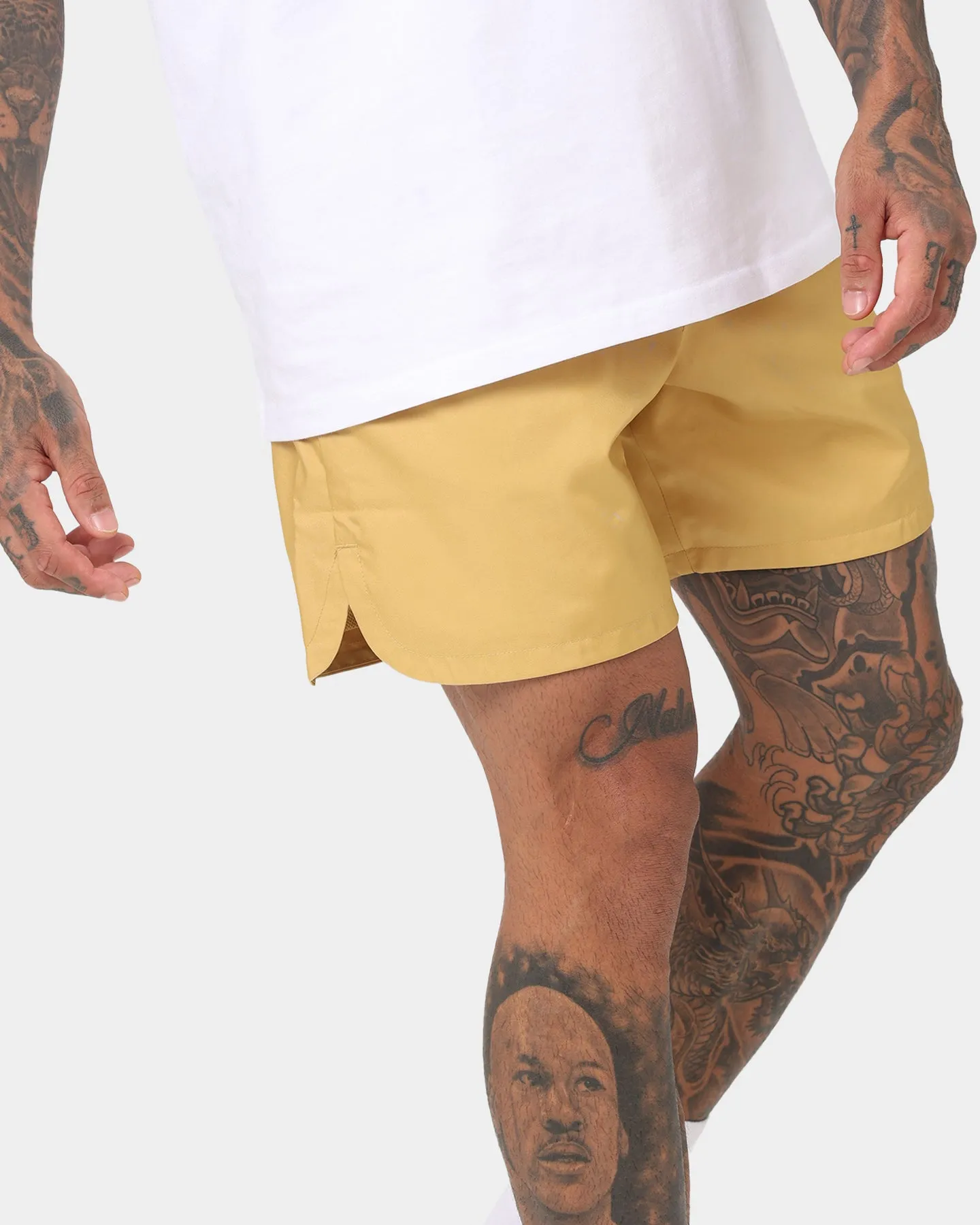 Nike Club Woven Lined Flow Shorts Wheat Gold/White