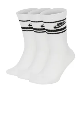 Nike Sportswear Everyday Essential Crew Socks 3 Pairs White