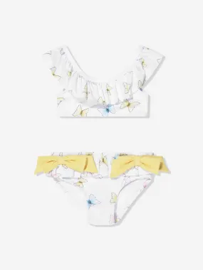 Patachou Girls Butterflies Bikini in White