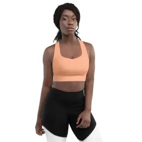 Peach Longline sports bra