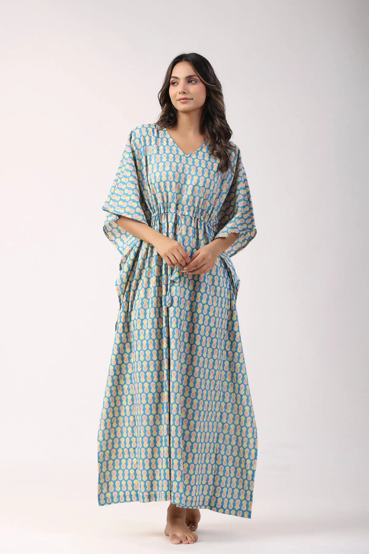 Pineapple Punch Cotton Kaftan